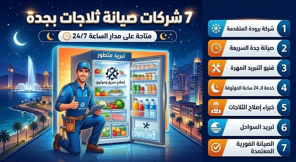 أفضل 7 شركات صيانة ثلاجات بجدة متاحة على مدار الساعة